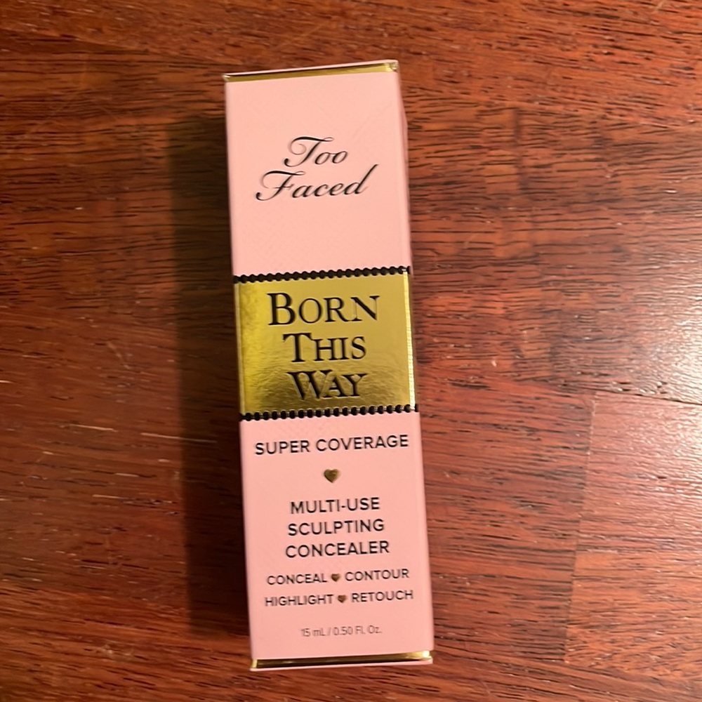 Brand new in box Too Faced Born This Way concealer in Sable